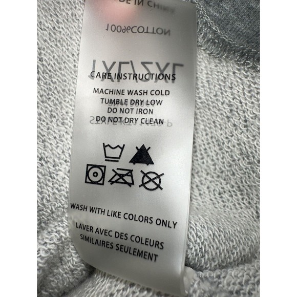 MONO B Sweatshirt Women's Size 1XL/2XL Grey Hooded Stretch Embroidered Lace - Picture 10 of 11